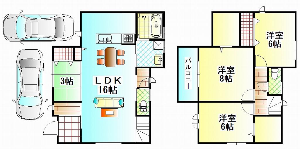 2号地 基本プラン建物込価格3380万円