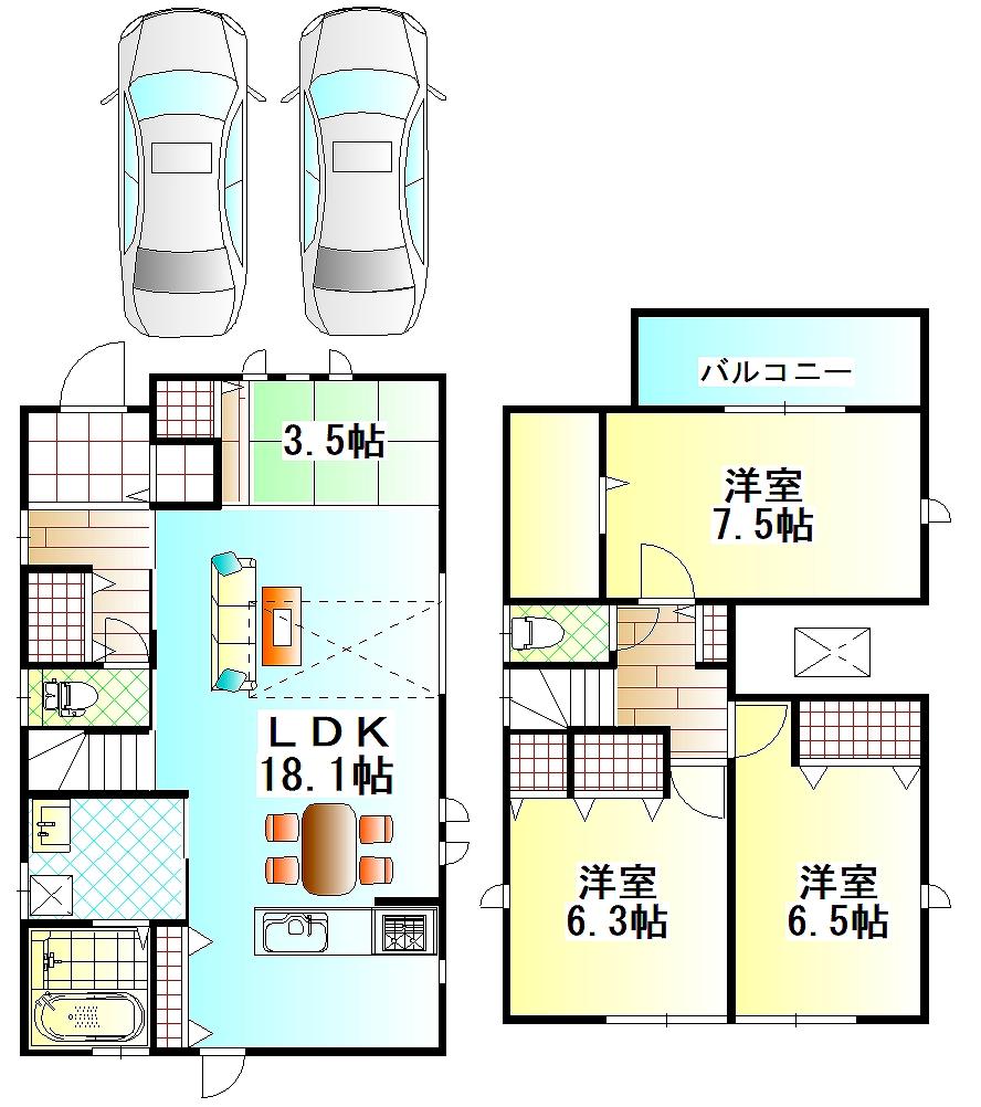 2号地 建物込価格3680万2